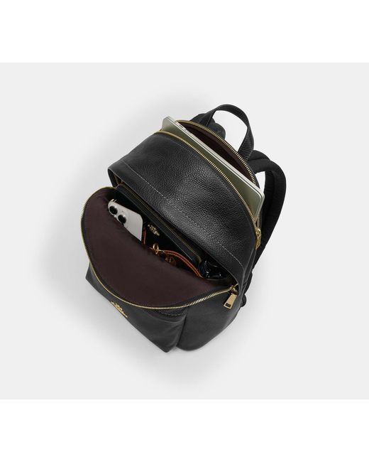 Taylor Small Backpack COACH de color Black