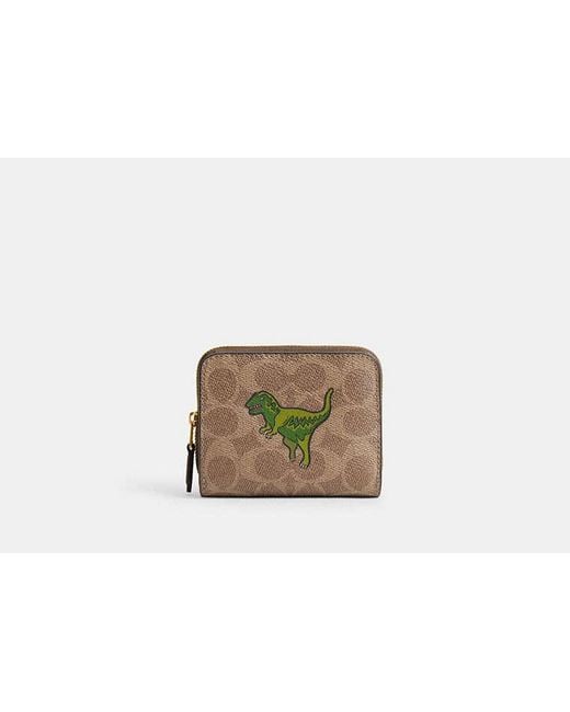 COACH Multicolor Essential Billfold Wallet In Signature Canvas With Rexy Print