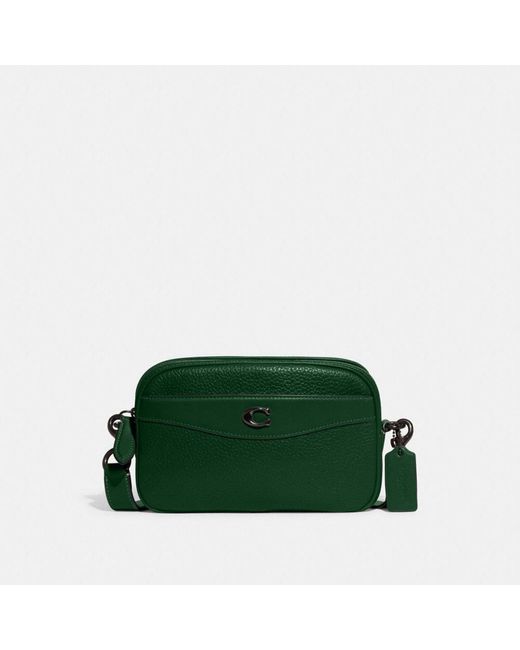 COACH Leather Camera Bag in Green Lyst