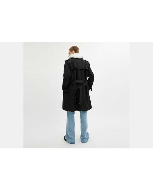 Trench Clásico En, Talla Grande COACH de hombre de color Black