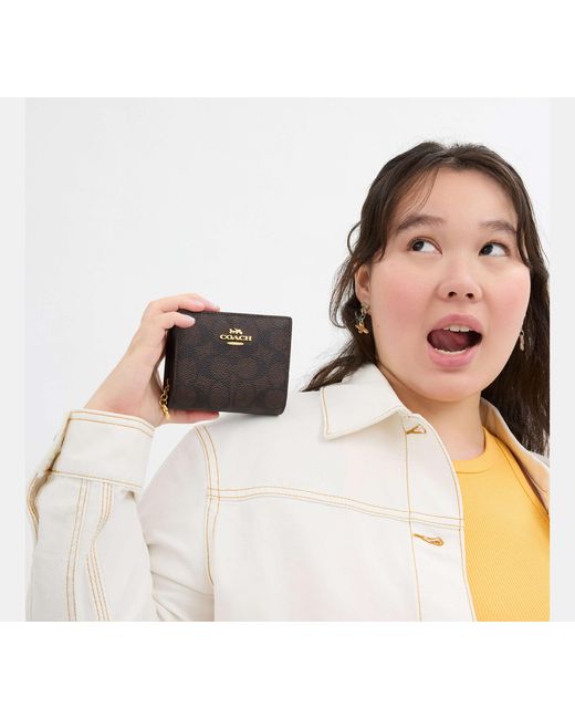 COACH Black Snap Wallet