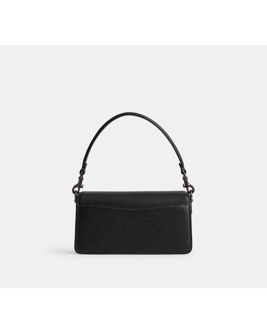 COACH Black Tabby 20 Leather Shoulder Bag