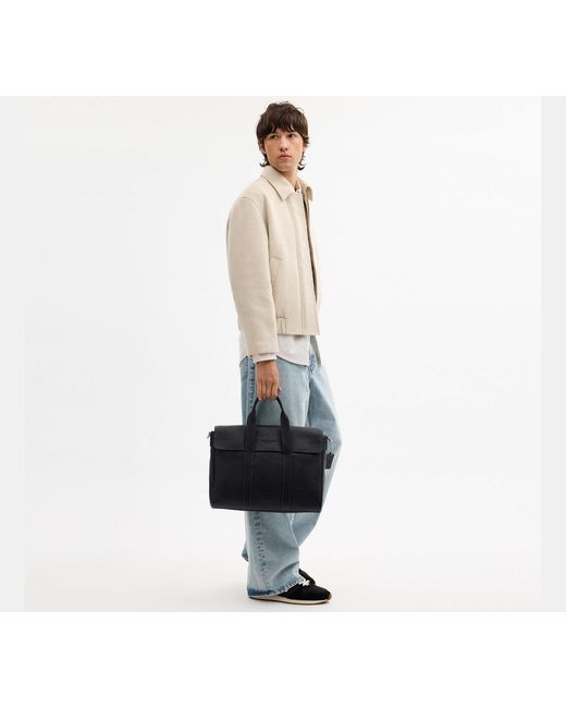COACH Black Sullivan Portfolio Brief for men