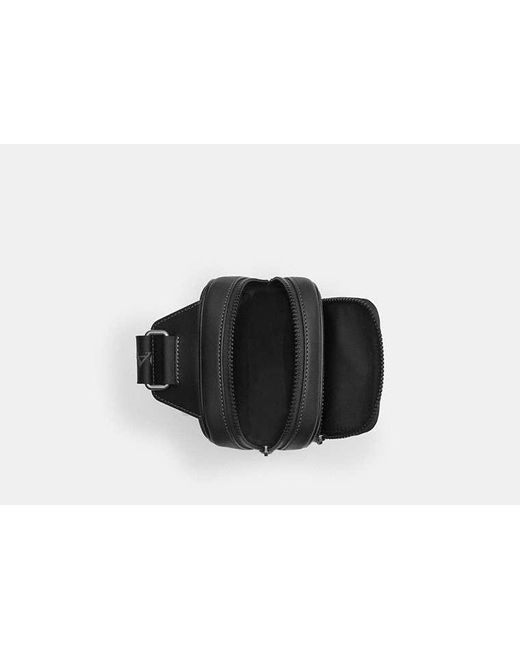 COACH Black Racer Sling Pack for men