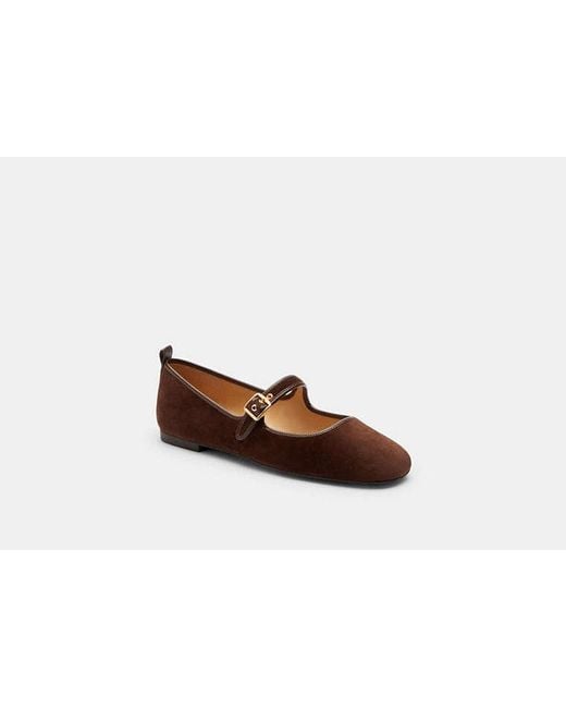 COACH Black C Rivet Mary Jane