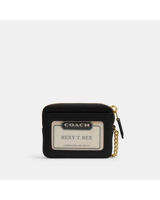 COACH Black Essential Chain Card Case