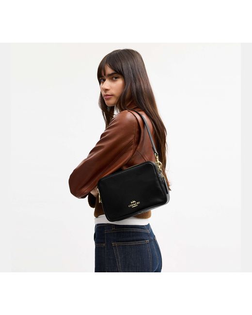 COACH Black Carey Crossbody Bag