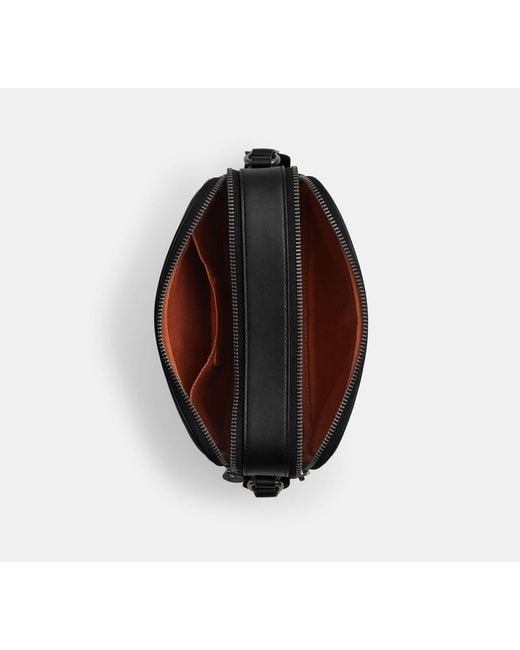 COACH Black Graham Crossbody Bag In Signature Canvas for men