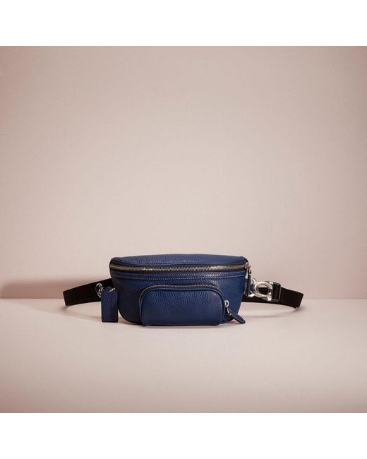 COACH Blue Restored Beck Belt Bag for men
