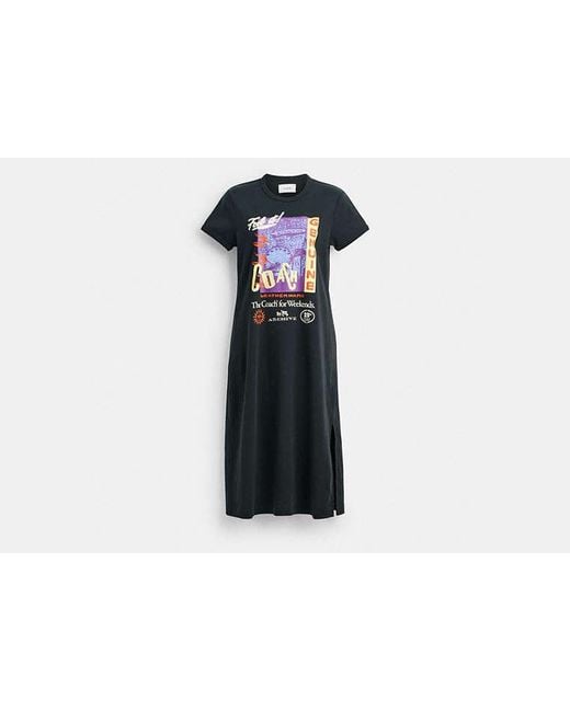 COACH Black 90s Fit T Shirt Dress