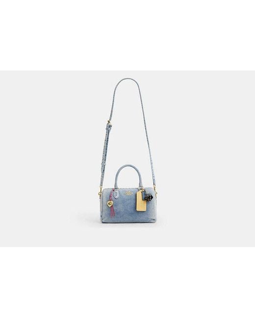 COACH Black Rowan Satchel Bag