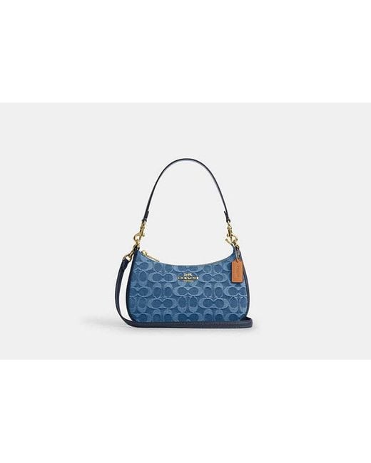 COACH Blue Teri Shoulder Bag