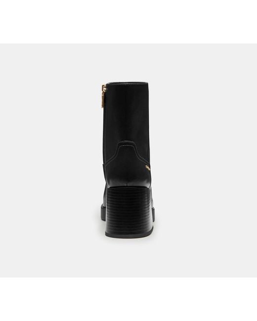 COACH Black Block Heel Boot