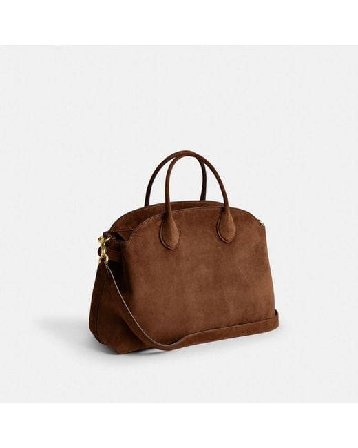 COACH Brown Soft Empire Carryall Bag 40