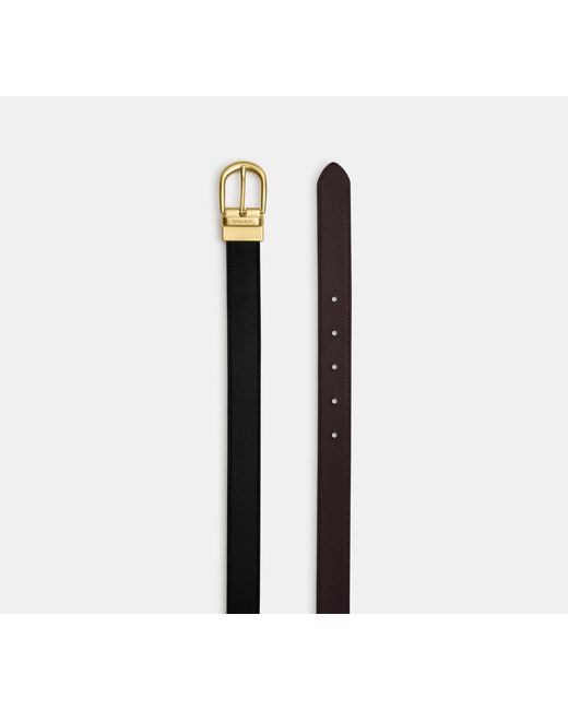 COACH Black Classic Buckle Cut To Size Reversible Belt, 25 Mm