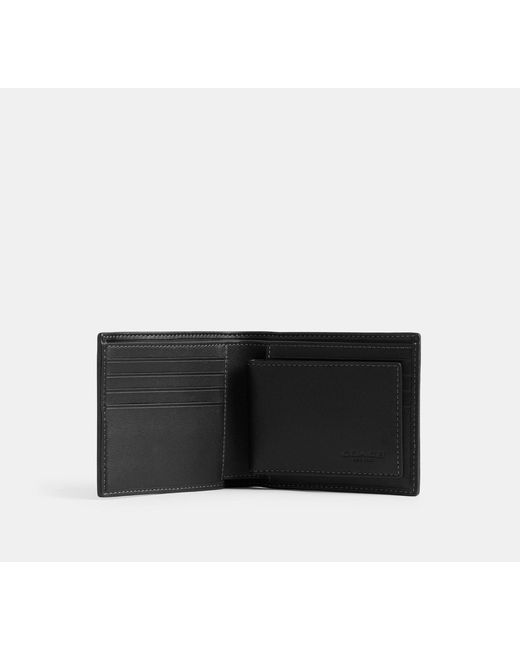 COACH Black 3-In-1 Wallet for men