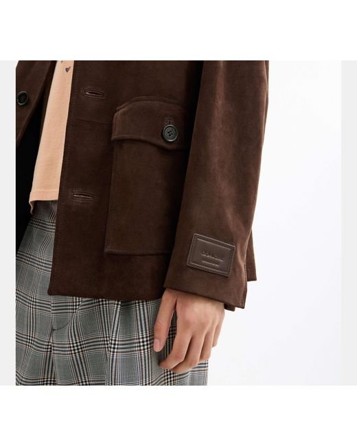 Giacca Camicia di COACH in Brown da Uomo