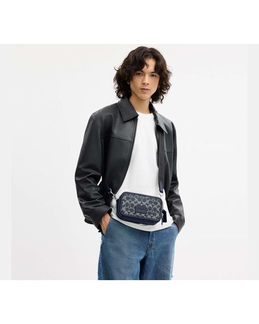 COACH Black Wyatt Crossbody Bag for men