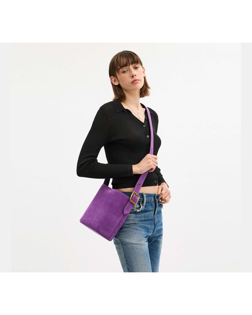 COACH Black Bleecker Bucket Bag 21