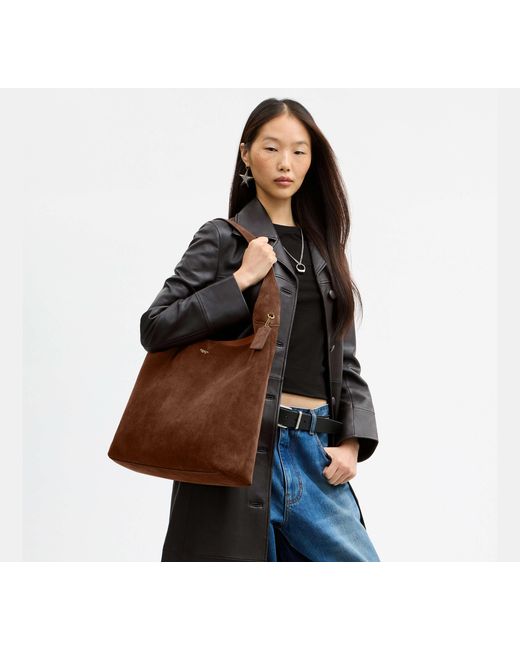 COACH Brown Brooklyn Shoulder Bag
