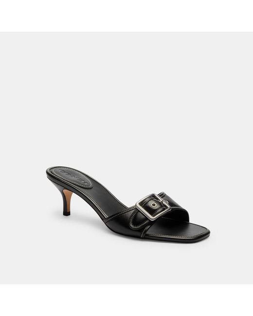 COACH Black Margot Sandal
