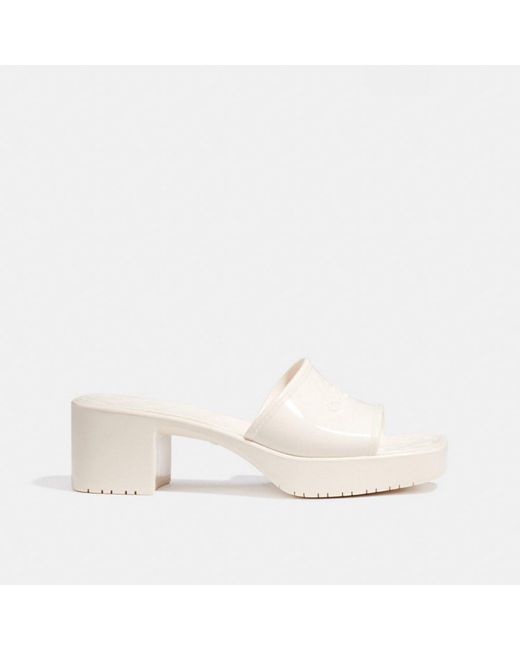 COACH Scarlett Sandal in White Lyst