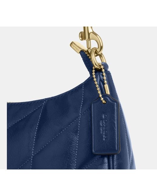COACH Blue Teri Shoulder Bag With Quilting