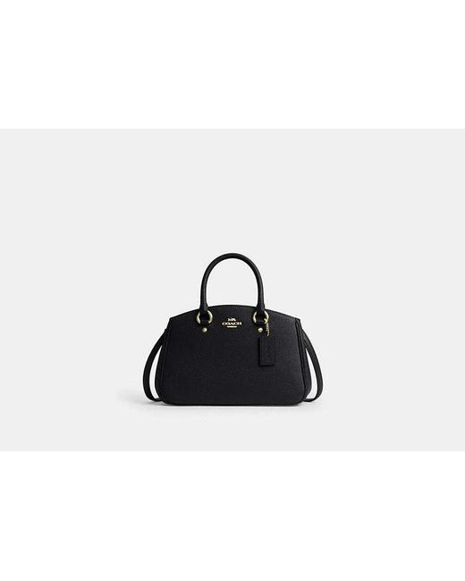 COACH Black Savannah Small Carryall Bag