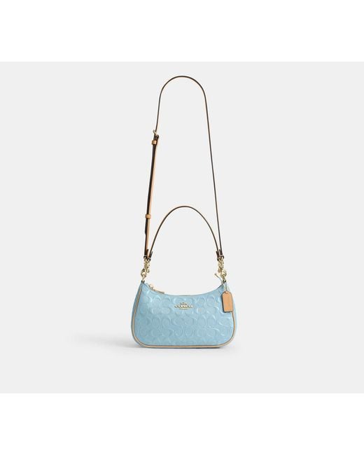 COACH Blue Teri Shoulder Bag