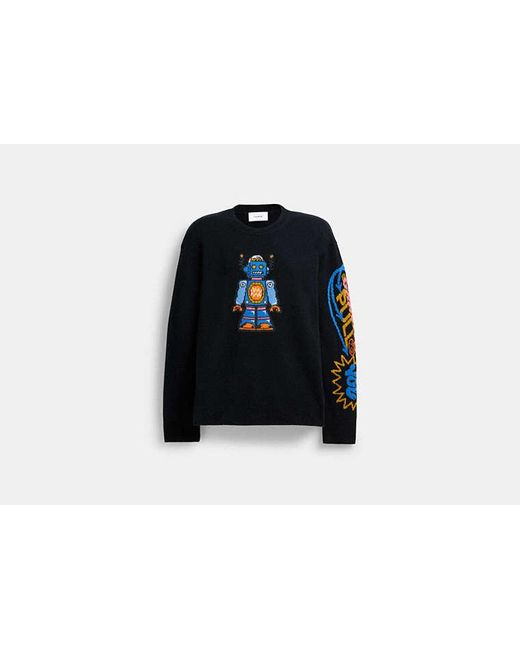 COACH Black Cosmic Sweater for men