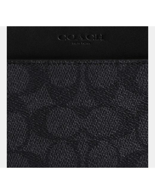 COACH Black Accordion Wallet for men