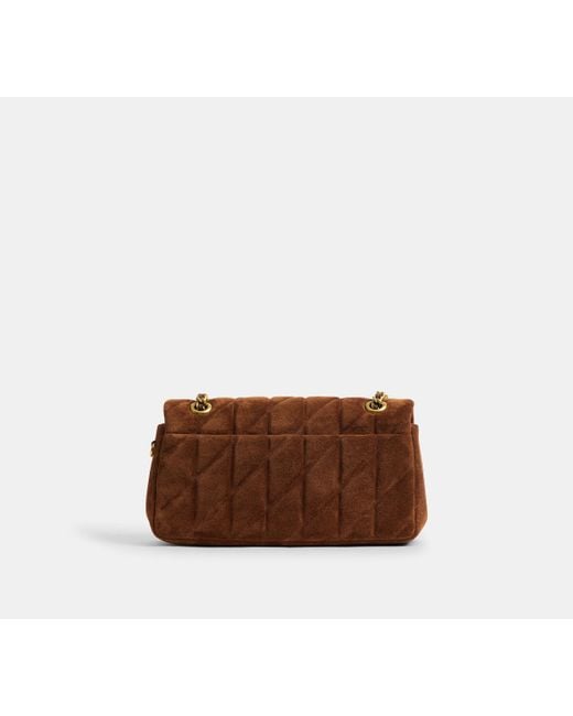 COACH Brown Tabby Schultertasche 26 Mit Steppung