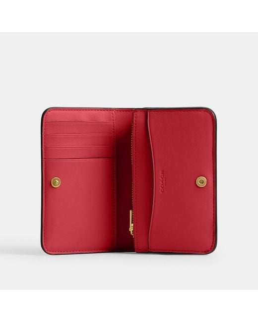 COACH Red Essential Slim Card Case