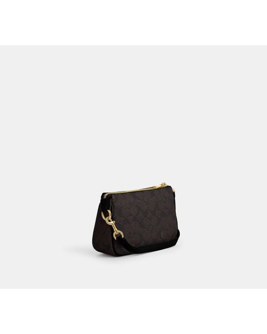 COACH Black Nolita 19 Aus Signature-Canvas