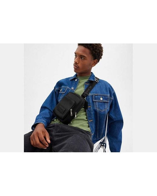COACH Black Racer Sling Pack for men