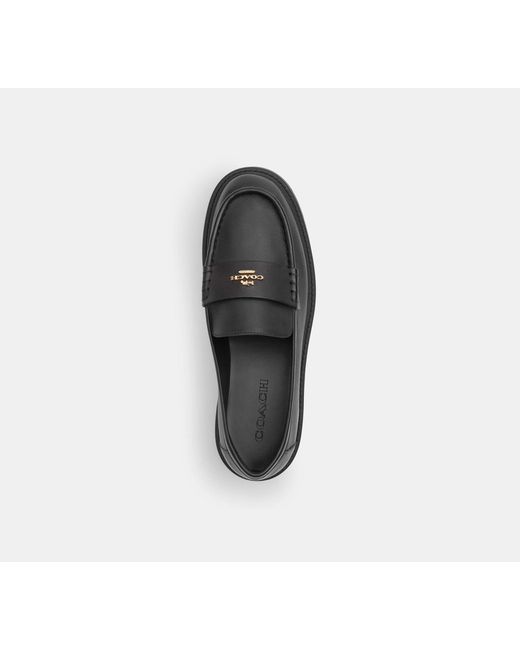 COACH Black Lucy Loafer
