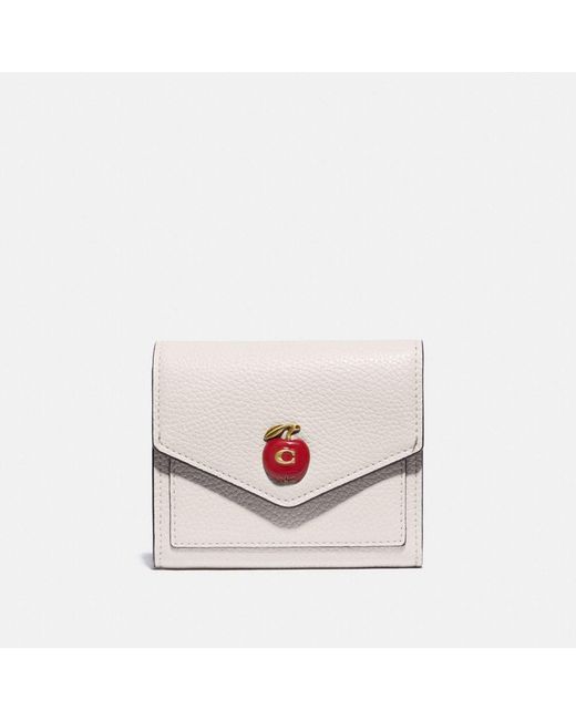 COACH Small Wallet With Apple Print Lyst Canada