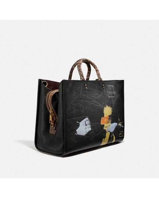 COACH X Jean-michel Basquiat Rogue 39 With Snakeskin Detail