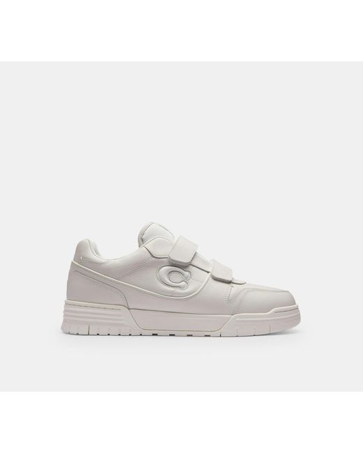 COACH White Double Strap Soho Sneaker for men