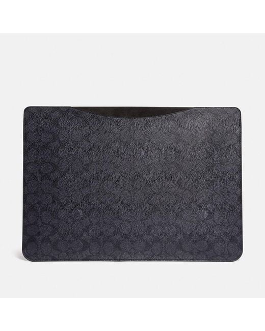 COACH Gray Laptop Sleeve In Signature Canvas for men