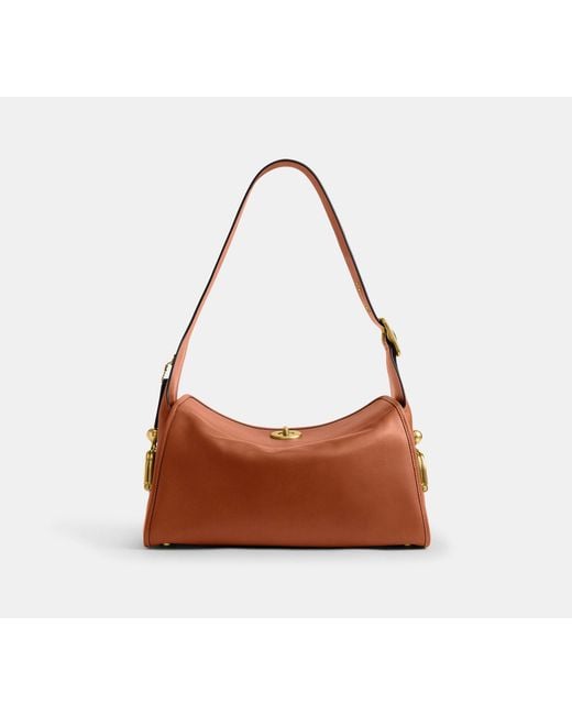 COACH Black Turnlock Haversack Bag
