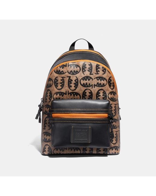 COACH Academy Backpack In Signature Canvas With Rexy By Guang Yu in