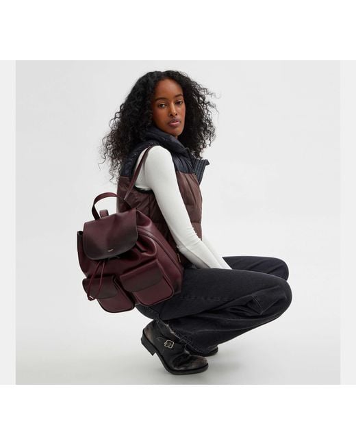 COACH Brown Crosby Backpack