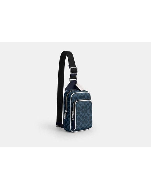 COACH Black Racer Sling Pack for men