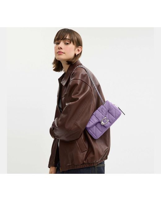 COACH Purple Tabby Shoulder Bag 20