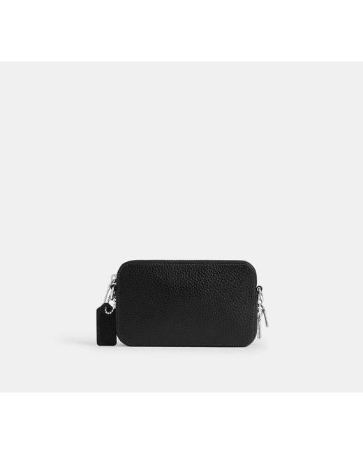 Borsa A Tracolla Clinton di COACH in Black da Uomo