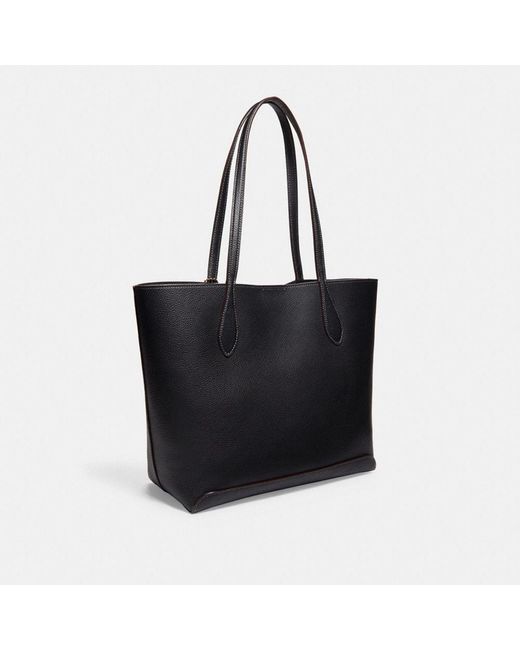 COACH Kia Tote In Colorblock in Black | Lyst