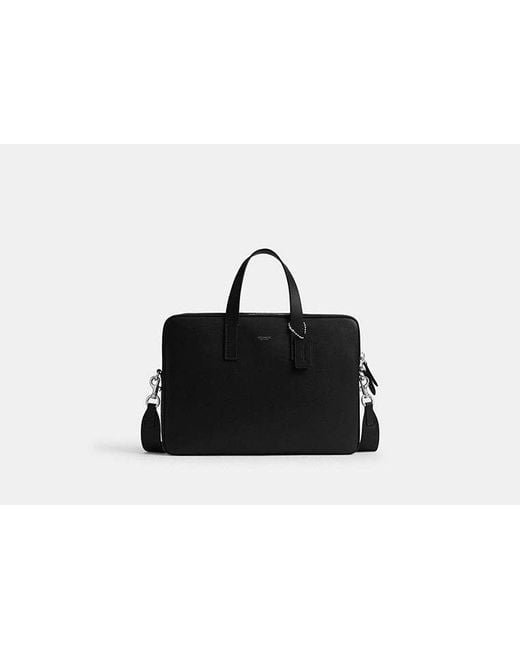 Valigetta Carlyle di COACH in Black da Uomo