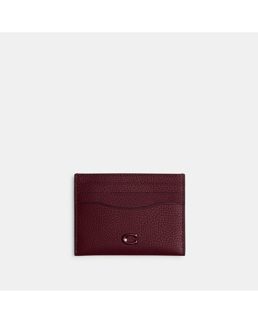 COACH Purple Card Case for men