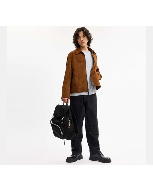 COACH Black Logan Backpack for men